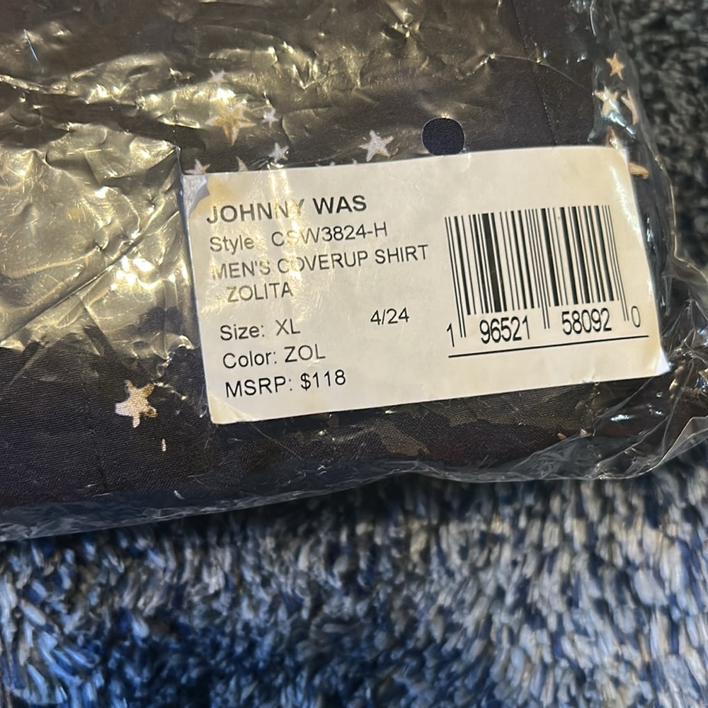 Johnny Was Midnight Celestial Print Shirt - Picture 11 of 11